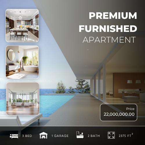 Premium Furnished 3 BHK Apartment in Andheri West Near Metro
